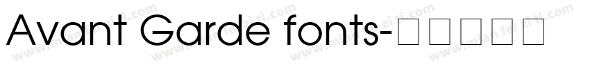 Avant Garde fonts字体转换
